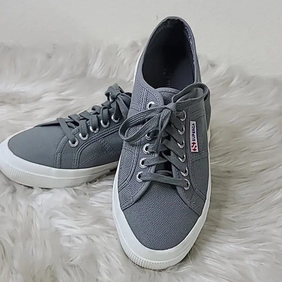 Superga Women's Sneakers Size 8.5 Gray Brand New Shoes Travel Casual Cute Comfy - Picture 5 of 7